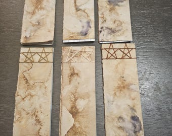 Japanese stab bound bookmark books