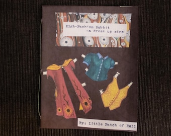 High Fashion Hobbit- a paper doll zine with fashion advice from a hobbit