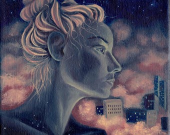 Dust Storm- giclee print of an original oil painting