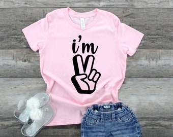 Toddler 2 Year Old Tshirt | Trendy Birthday Gift | Cute for 2nd Birthday | Toddler Fashion | Graphic Tshirt for your Unique Little |