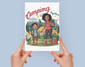 Camping Mom Mother's Day Card: Printable DIY Gift (Digital Download)