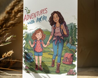 Camping Mom Mother's Day Card: Adventures with Mom (Digital Printable)
