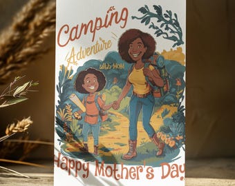 Camping Mom Mother's Day Card: Adventure Art (Digital Download)