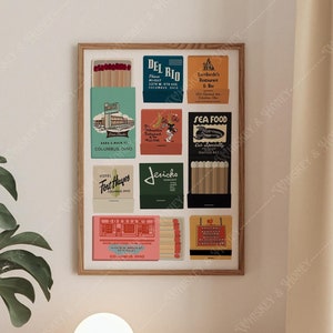 Columbus Ohio Matchbook Art Print | Vintage Travel Poster (Digital Download)