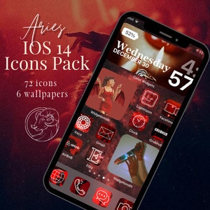 Aries Aesthetic Zodiac IOS 14 Pack