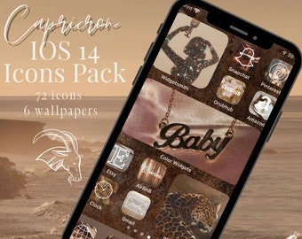 Capricorn Aesthetic Zodiac IOS 14 Pack