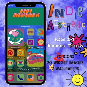 Indie Aesthetic IOS 14 Icons Pack