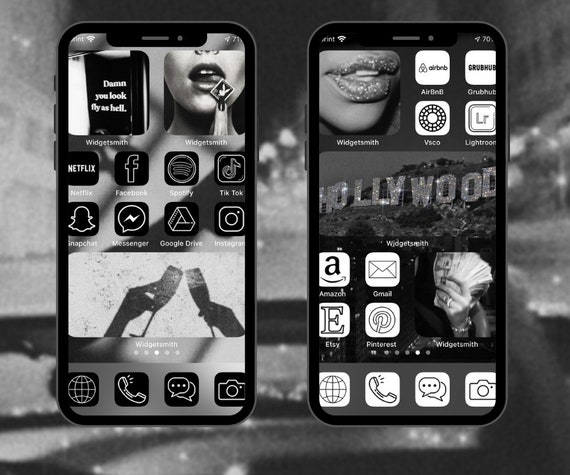 Black and White Aesthetic IOS 14 Icons Pack -  Norway