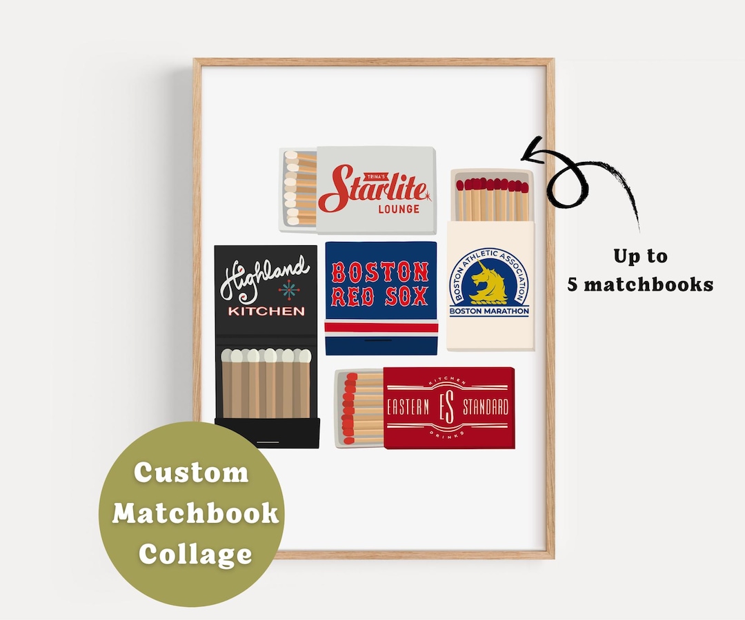 Custom Matchbook Print | Digital Download | Personalized Matchbook ...