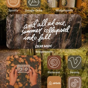 Fall Cottage Core Aesthetic IOS 14 Pack image 6