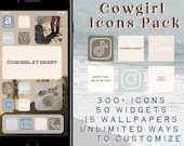 Coastal Cowgirl Phone Icons | App Covers, Widgets, Wallpapers (Digital Download)