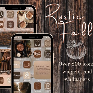 Rustic Fall Aesthetic IOS 14 Icons Pack / Phone Icons