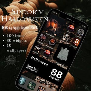 Spooky Halloween Iphone IOS14 Icons Pack