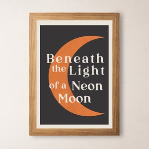 Neon Moon Western Art Print | Country Gallery Wall (Digital Download) image 4