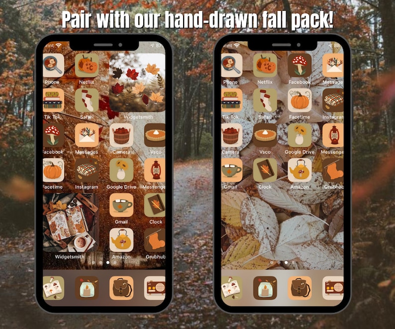 Fall Cottage Core Aesthetic IOS 14 Pack image 10