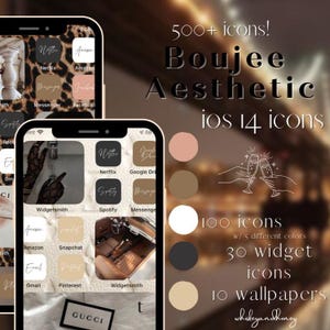 Boujee App Icons: IOS Customization Pack (Digital Download