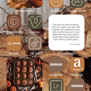 Fall Cottage Core Aesthetic IOS 14 Pack image 4