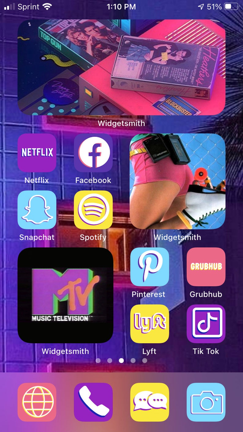 80s Aesthetic App Icons: IOS 14, Wallpapers (Digital Download) image 6