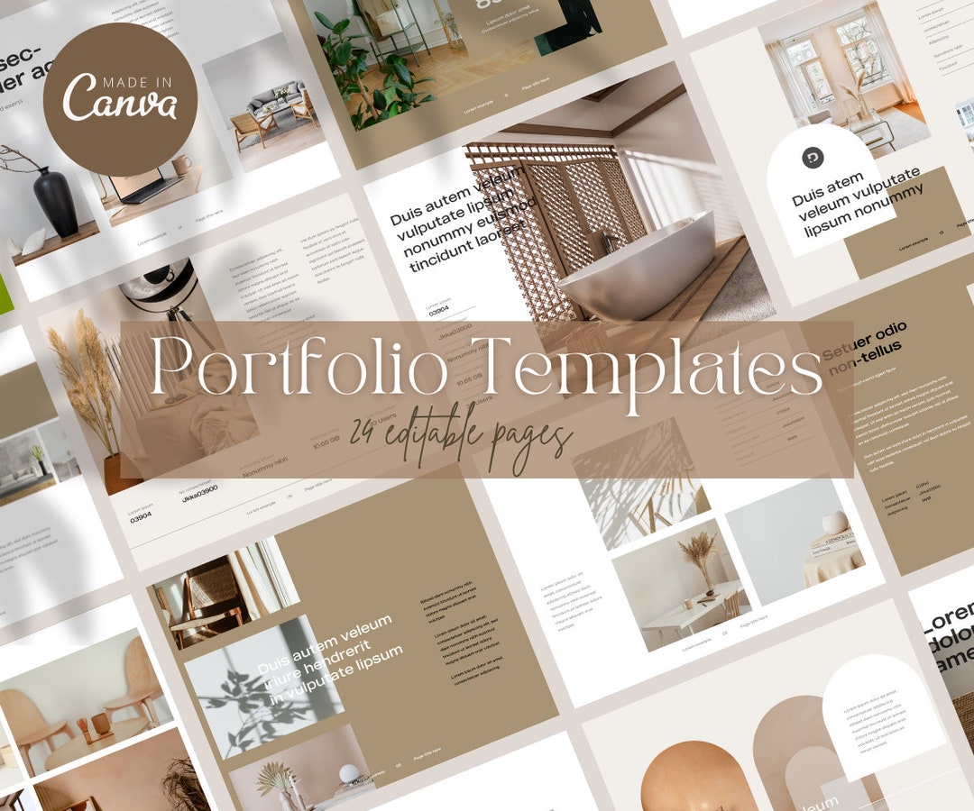 Minimalist Portfolio Templates Canva Templates Portfolio Digital