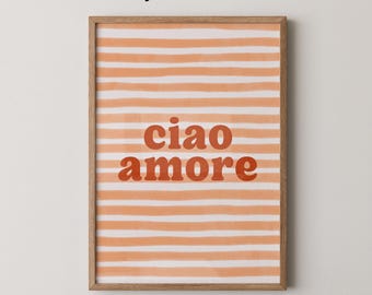 Ciao Amore Art Print | Italian Kitchen Wall Decor
