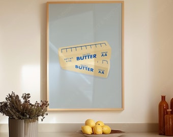 Butter Art Print | Trendy Kitchen Wall Decor (Digital Download)