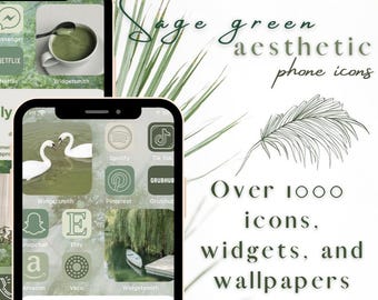 Sage Green App Icons, Widgets, Wallpapers for iOS