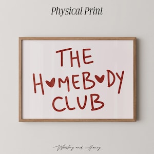Physical Print | The HomeBody Club Art Print | Trendy Wall Art | Horizontal Prints | Bar Cart Art | Gallery Wall Art | HomeBody Art |