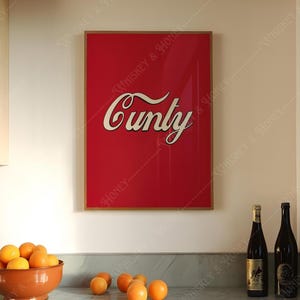 Pobieranie cyfrowe | Cunty Art Print | Funny Art Print | Retro Art | Galeria sztuki ściennej | Retro Art | Bar Cart Art |Dziewczyna Mieszkanie | Bar Cart Art