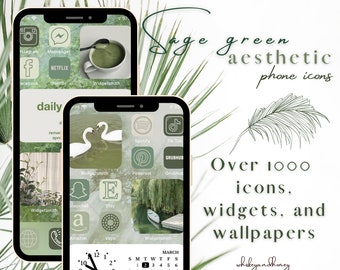 Sage Green Aesthetic IOS 14 Icons Pack