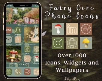 Fairy-Core esthetische telefoonpictogrammenpakket | Iphone IOS14 en Android-pictogrammen