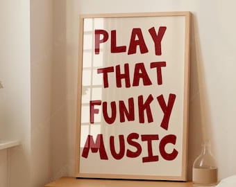 Jouez cette musique géniale Impression d'art | Art mural minimaliste tendance (téléchargement numérique)
