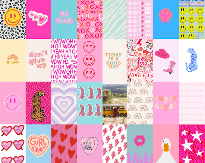 Pink Preppy Wallpaper - Etsy