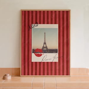 Pobieranie cyfrowe | Vintage Paris France Art Print | Plakat Paris | Sztuka ścienna z podróży | Sztuka wózka barowego | Modna ściana | It Girl Apartment