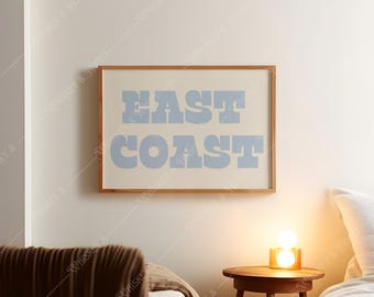 East Coast Art Print | Beach Cottage Coastal Decor (Digital Download)