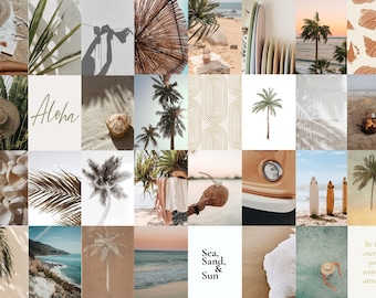 Boho Beach Wall Collage (Digital Download, 75 4x6 Prints)