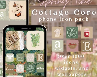 Spring Cottagecore App Icons | iPhone & Android (Digital Download