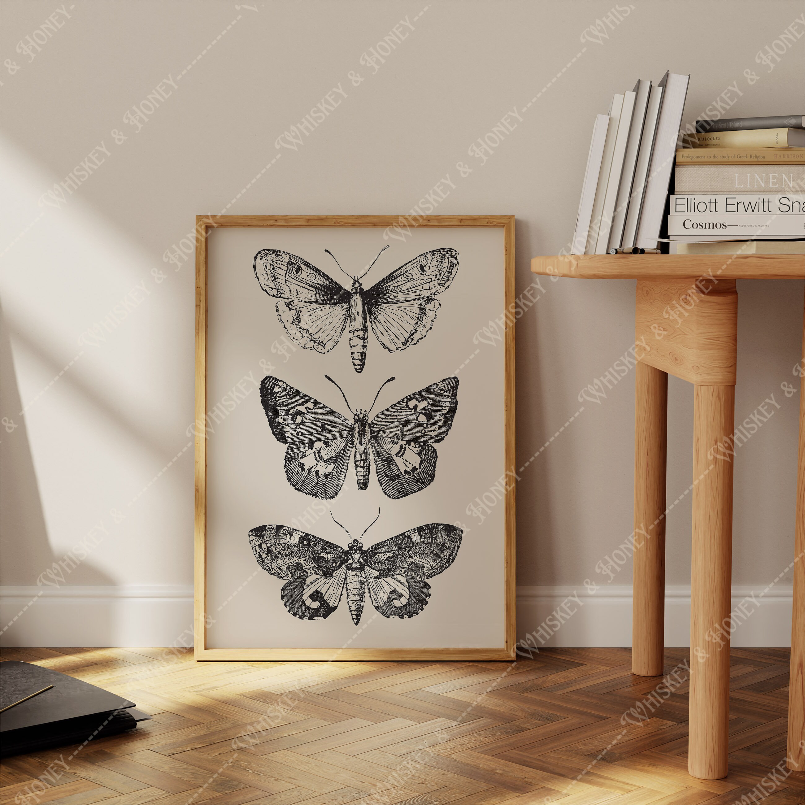 Vintage Butterfly Art Print | Cottagecore Illustration (digital ...