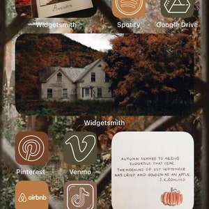 Fall Cottage Core Aesthetic IOS 14 Pack image 3