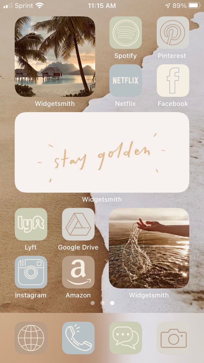 Boho Beach IOS 14 Iphone Icons | Etsy