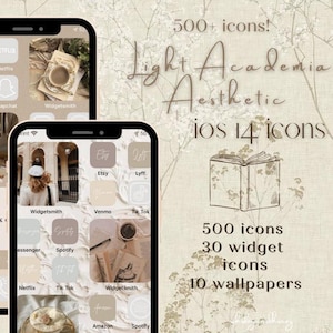 Light Academia Aesthetic IOS 14 Icons Pack