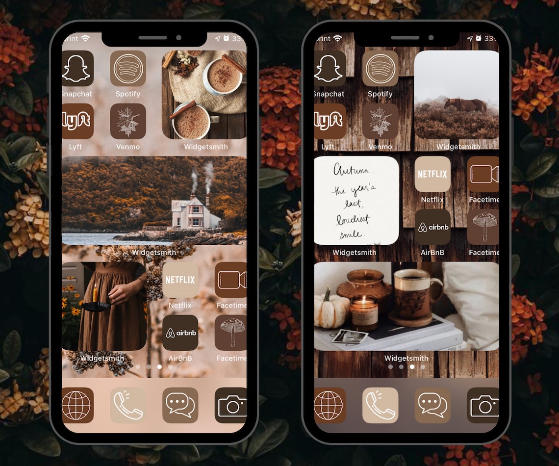 Rustic Fall Aesthetic IOS 14 Icons Pack / Phone Icons - Etsy