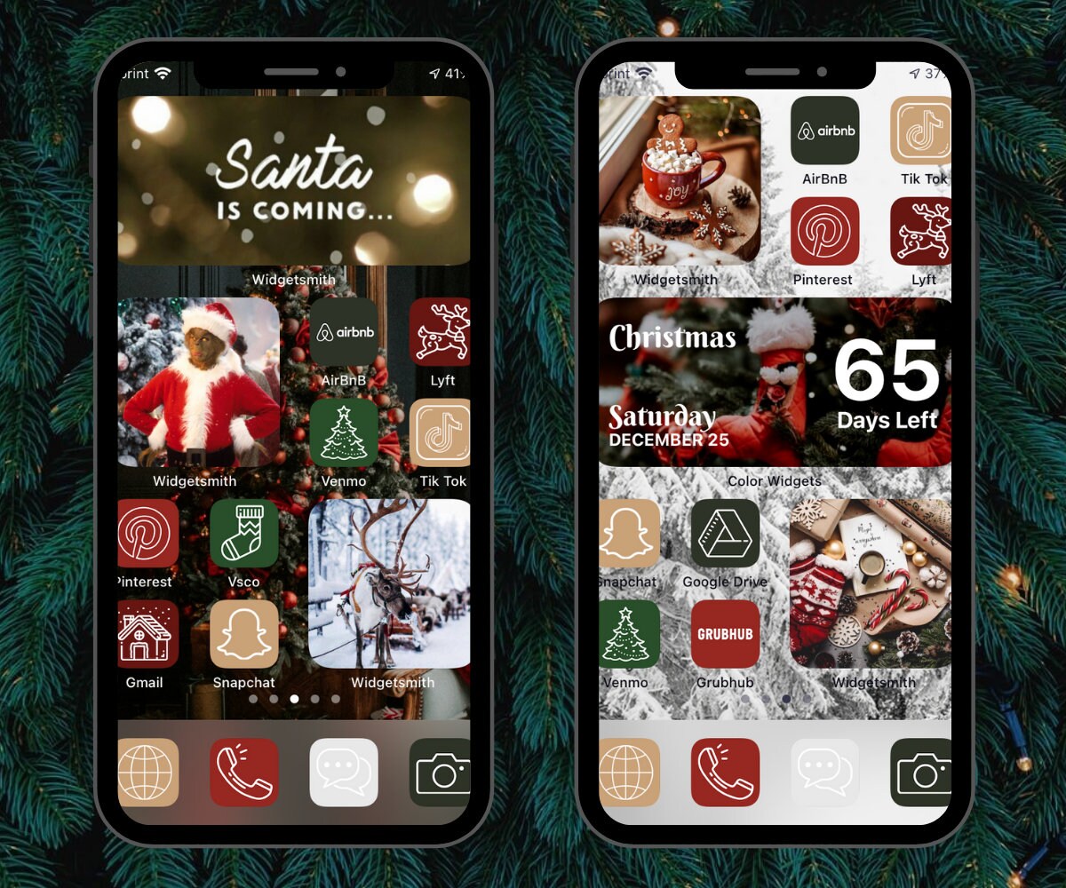 Classic Christmas Aesthetic Icons Pack / IOS 14 Icons | Etsy