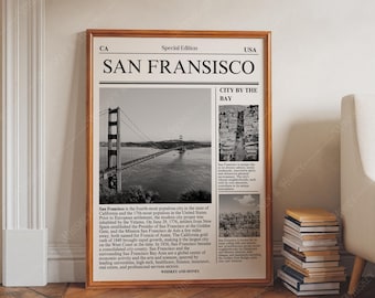 San Francisco Travel Poster | Minimalist City Art (Digital Download)