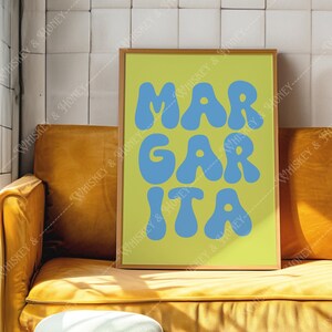 Digitaler Download | Margarita Kunstdruck | Niedliche Barwagen Kunst | Küchen Kunst | Cocktail Poster | Trendige Kunst | Süße Küchen Kunst | Margarita Poster