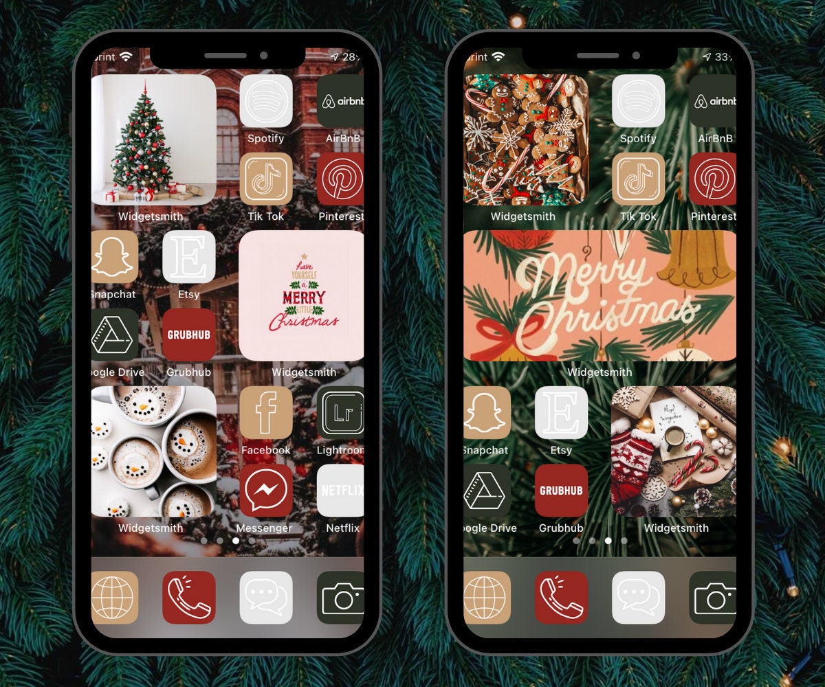 Classic Christmas Aesthetic Icons Pack / IOS 14 Icons | Etsy