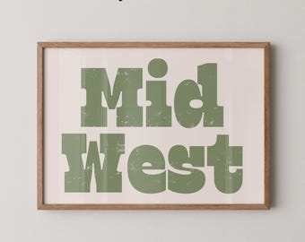 Midwest Art Print | Trendy Apartment Wall Decor