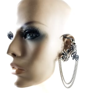 Spider Ear Wrap. Gothic Ear Jacket. &quot;Arachnid Companion&quot;