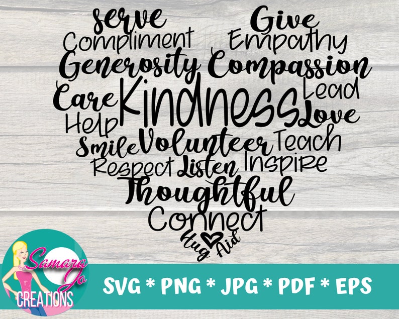 Free Free Heart Be Kind Svg 146 SVG PNG EPS DXF File