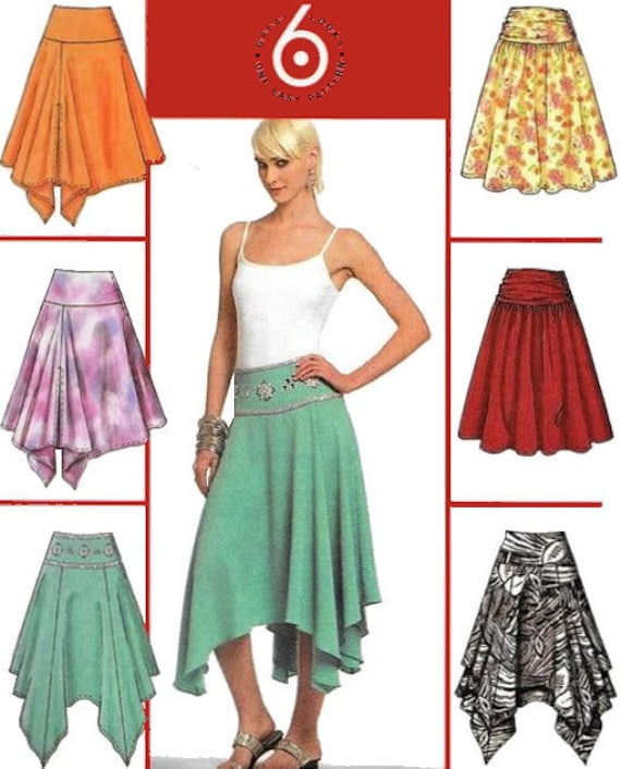 Women's Flared Skirt Sewing Pattern UNCUT Mccall's Etsy