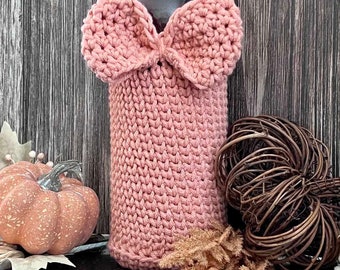 Wine bottle bag - crochet pattern only